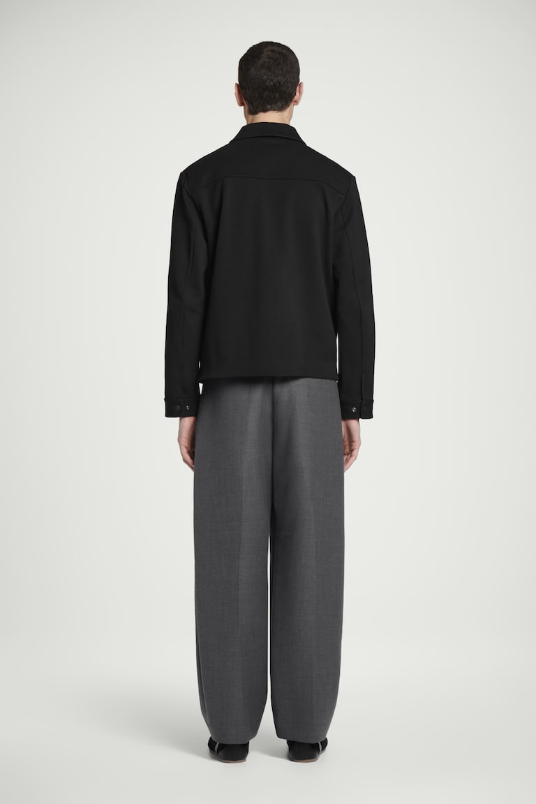 H&M HEMDJACKE AUS JERSEY-TWILL