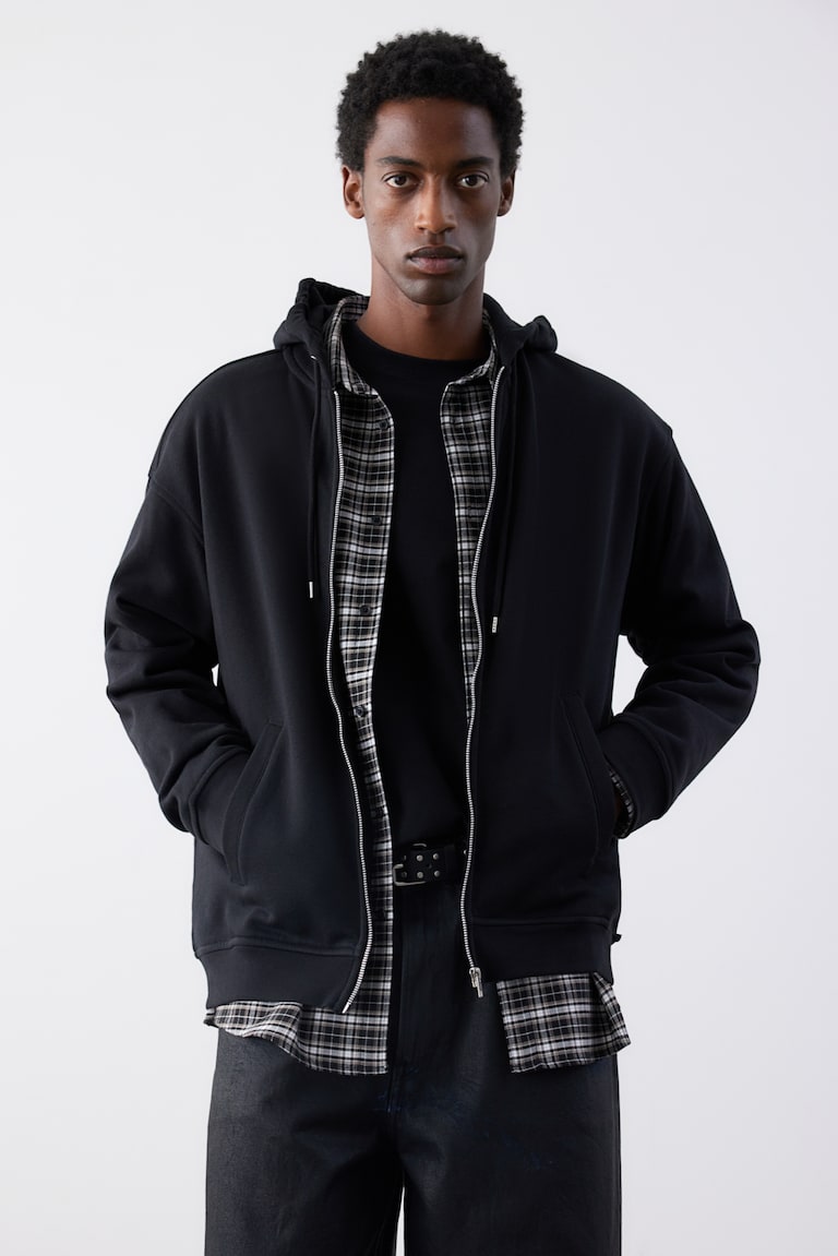 H&M Hoodiejacke in Loose Fit