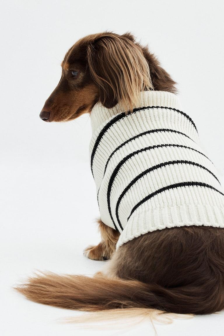 H&M Hundepullover Aus Rippstrick