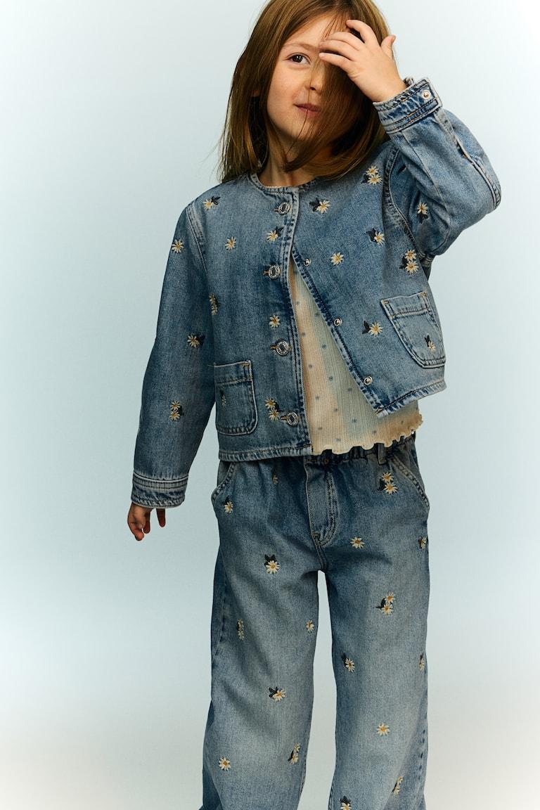 H&M Jacke Aus Baumwolldenim