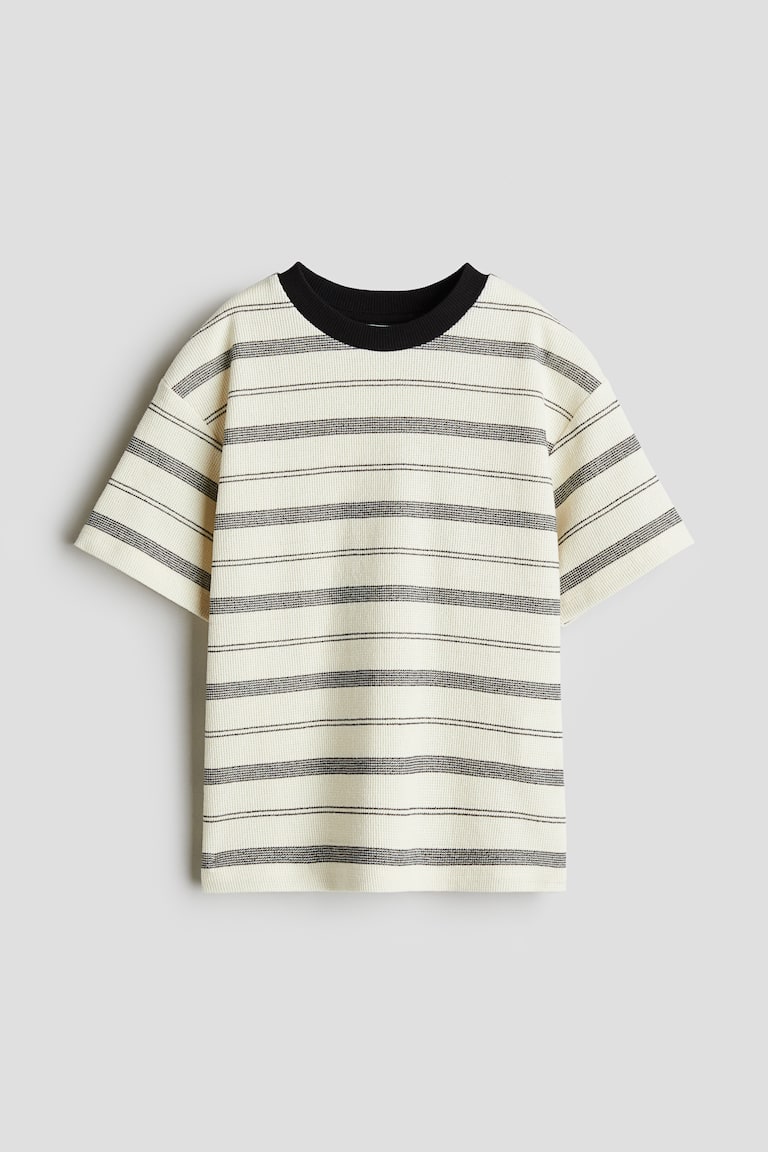 H&M Jacquard-T-Shirt In Loose Fit