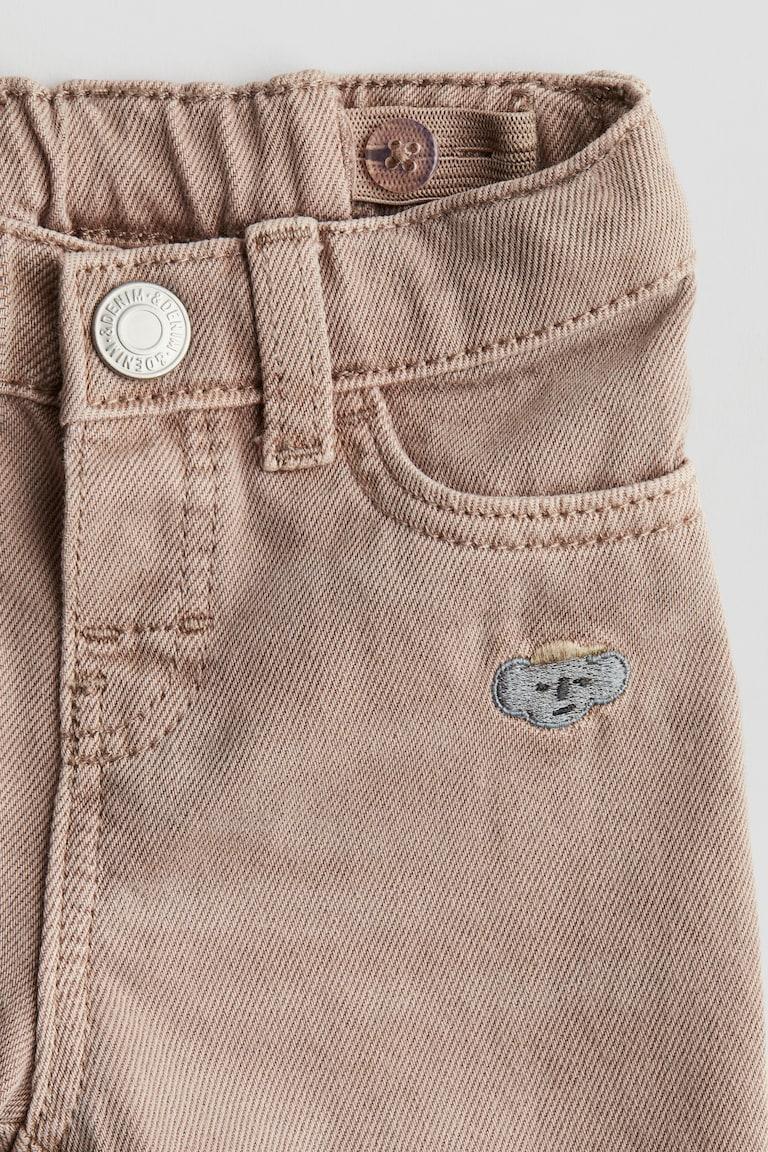 H&M Jeans Mit Stickereien