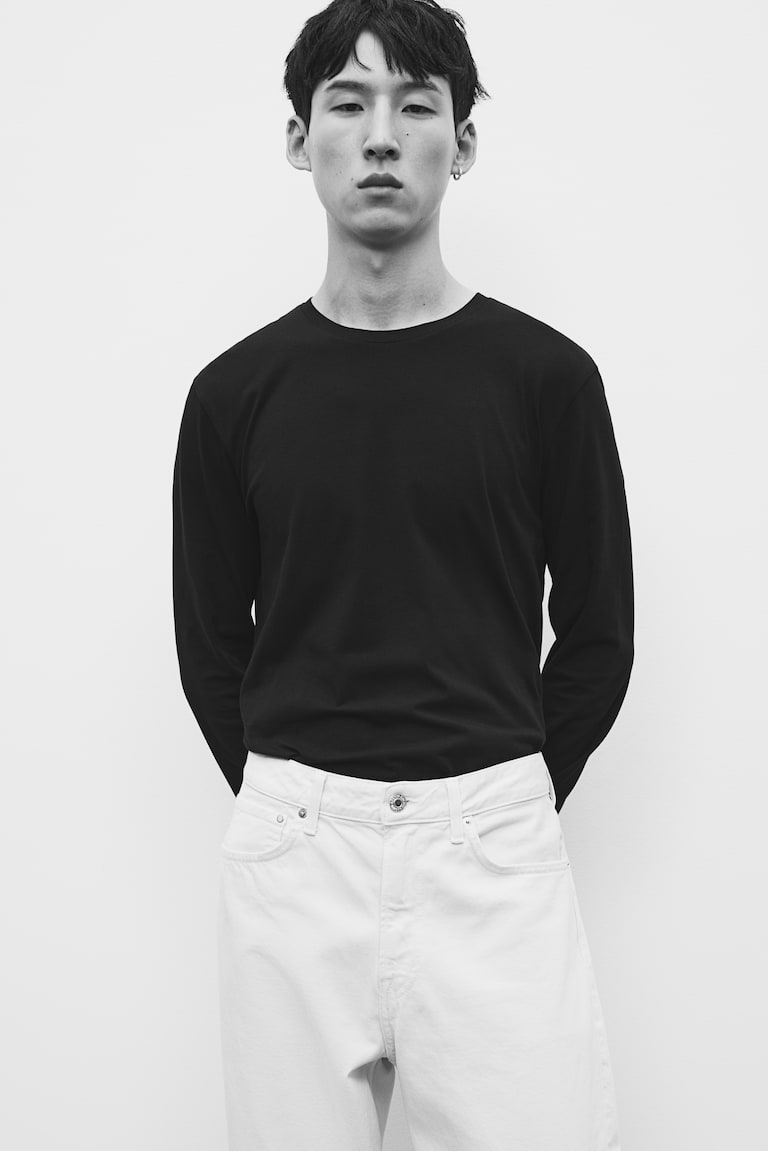 H&M Jerseyshirt in Slim Fit