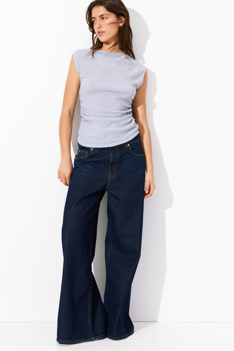 H&M Jerseytop mit Struktur