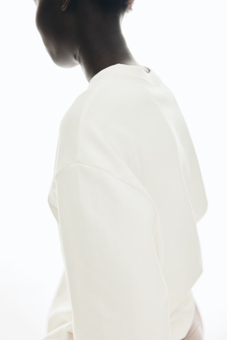 H&M Kastiges T-Shirt Aus Interlock-Jersey