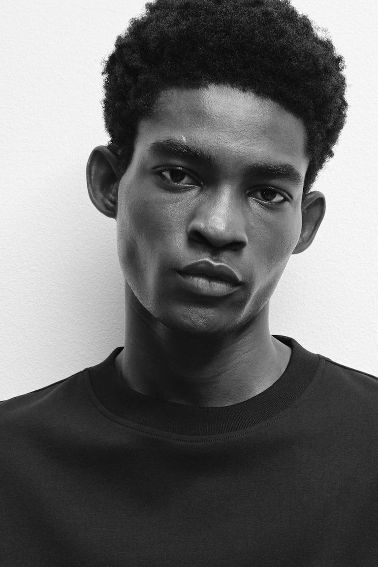 H&M Kastiges T-Shirt In Loose Fit