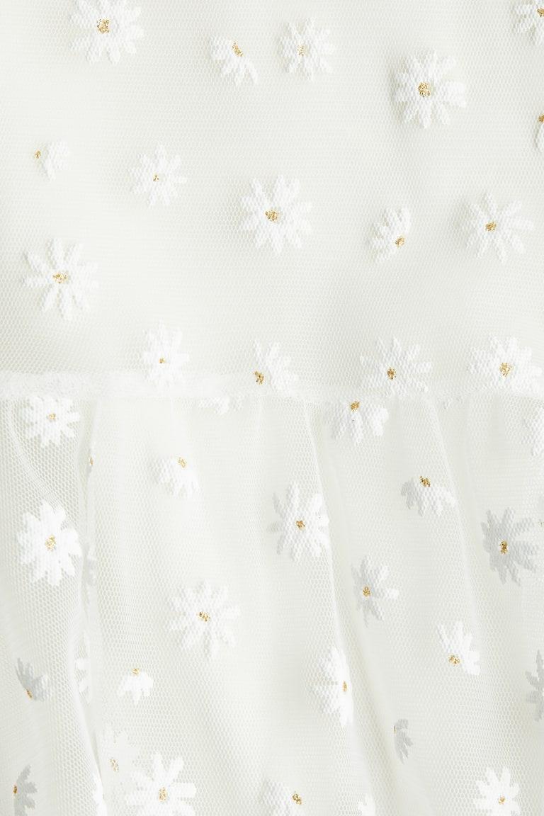 H&M Kleid Mit Stickereien