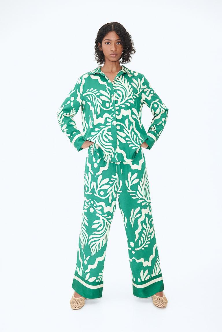 H&M Kordelzughose aus Twill