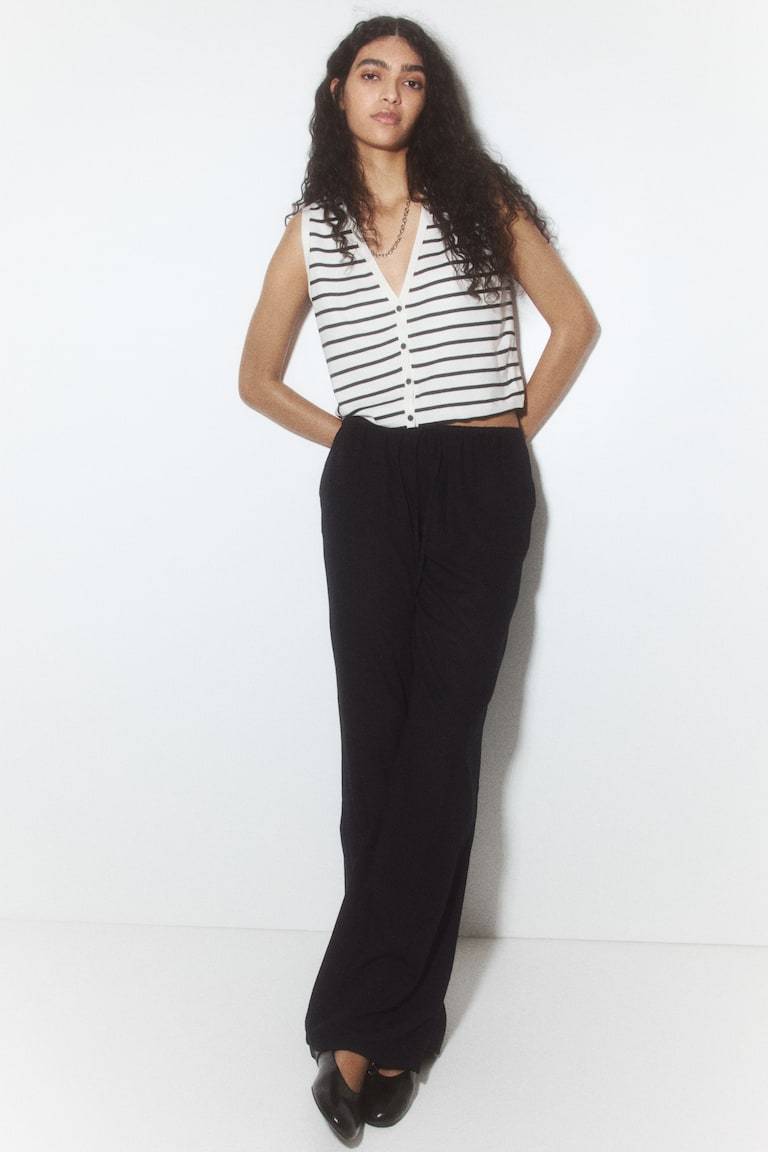 H&M Kordelzughose Mit Geradem Bein