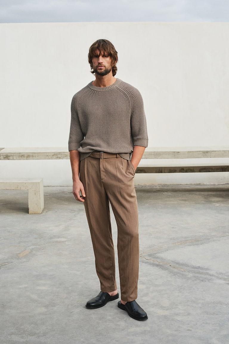 H&M Kurzarm-Pullover In Regular Fit