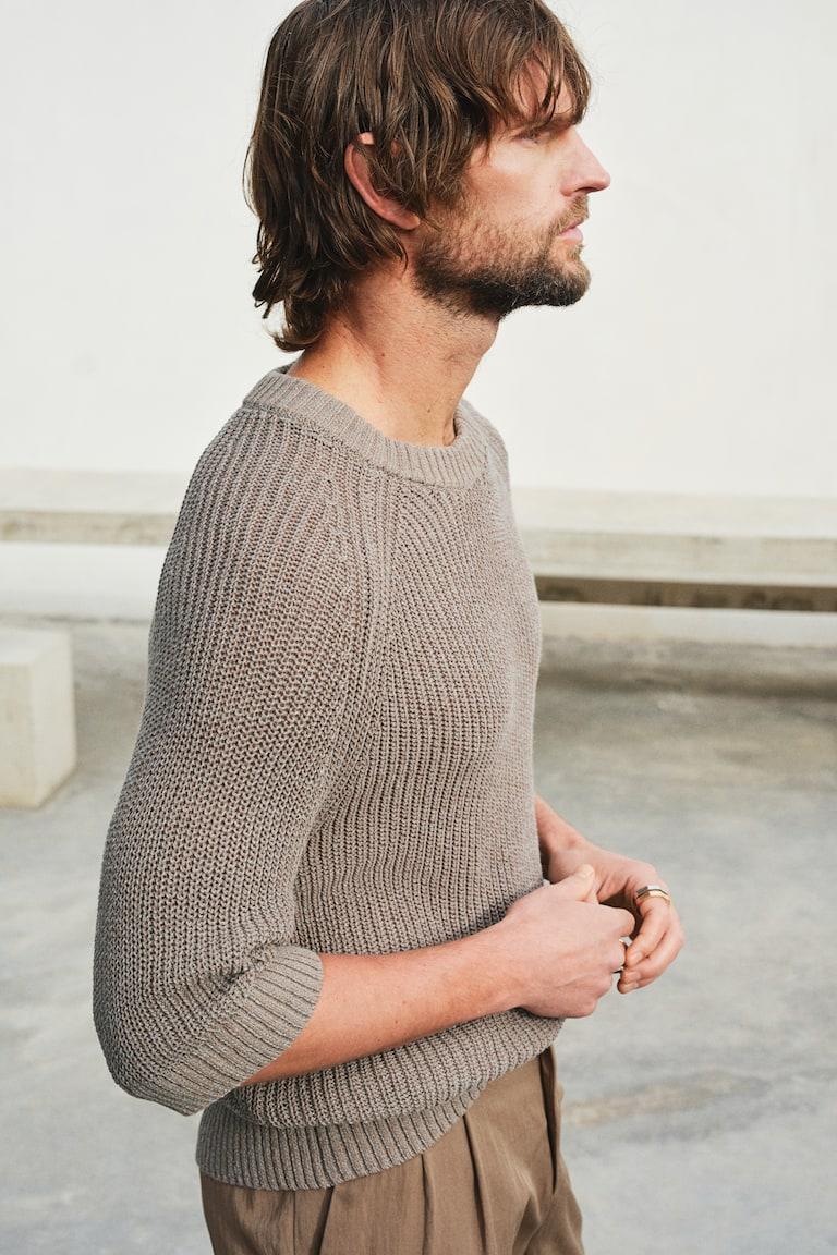 H&M Kurzarm-Pullover In Regular Fit