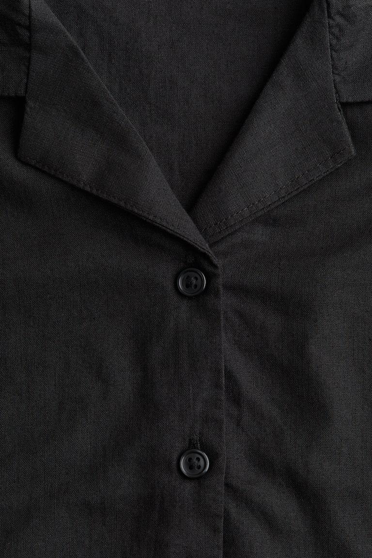 H&M Kurzbluse Mit Knotendetail