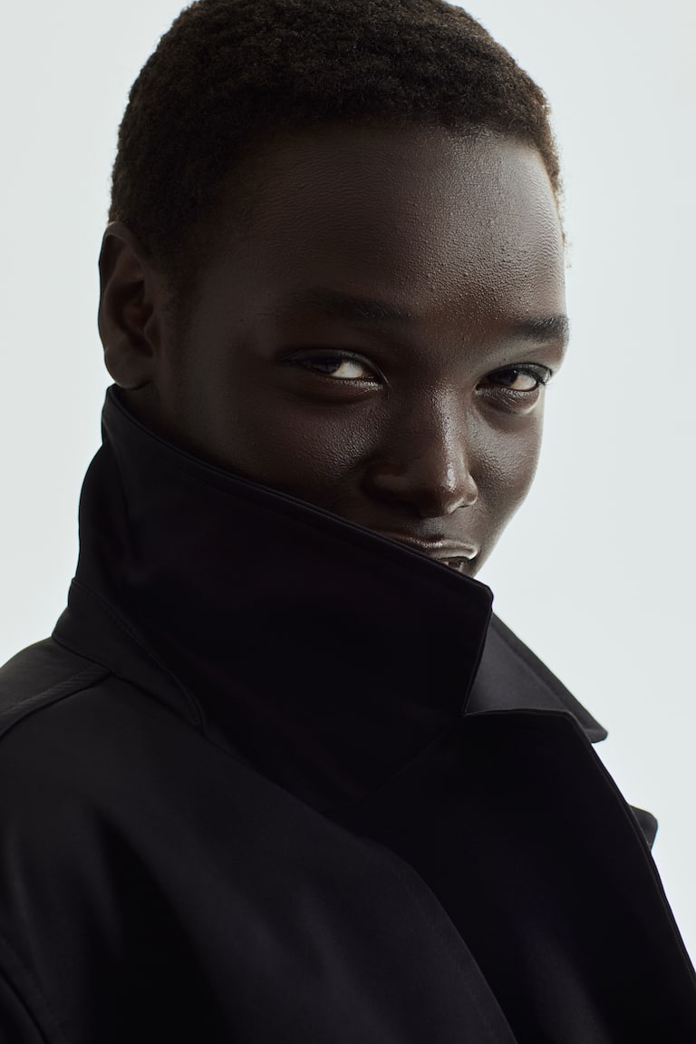 H&M Kurzer Trenchcoat Aus Twill