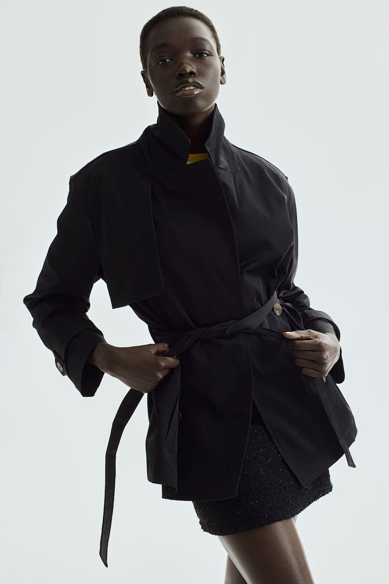 H&M Kurzer Trenchcoat aus Twill