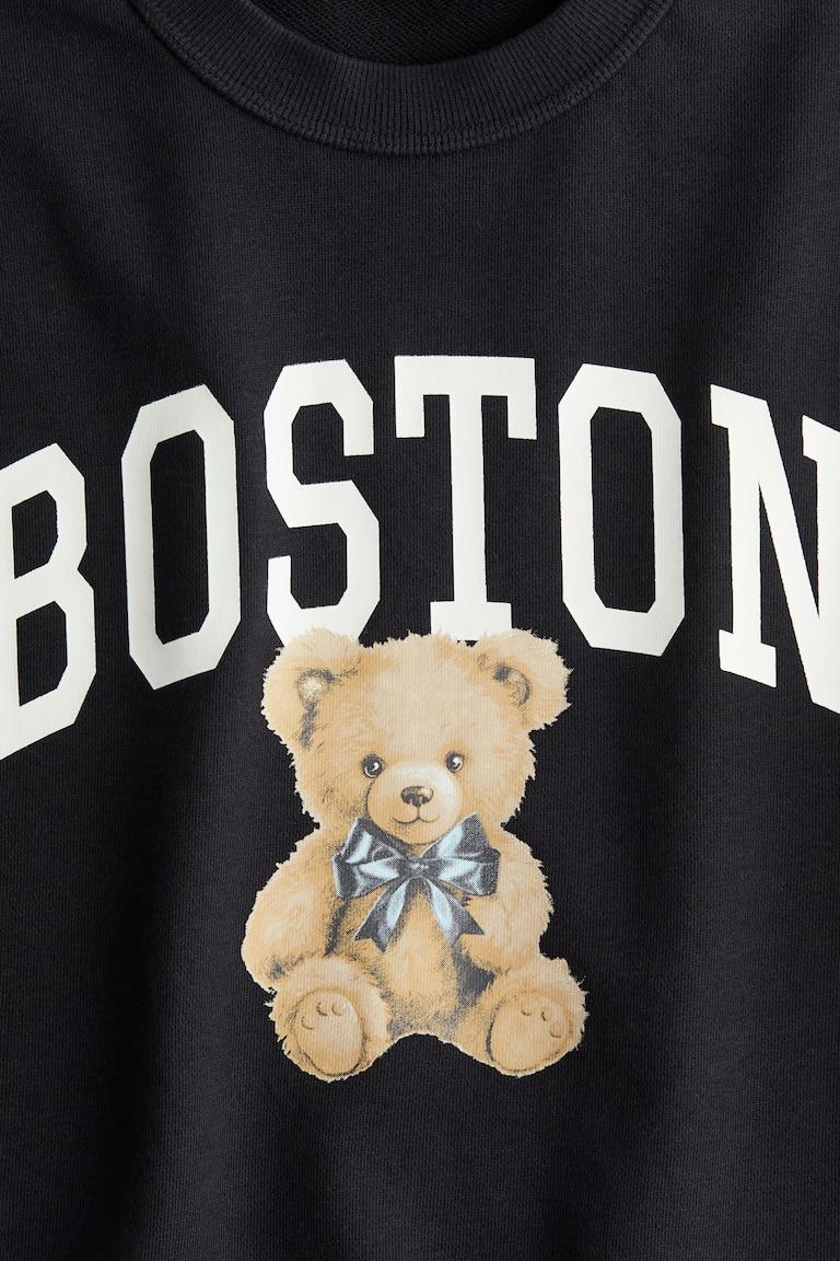 H&M Kurzshirt Mit Motivprint