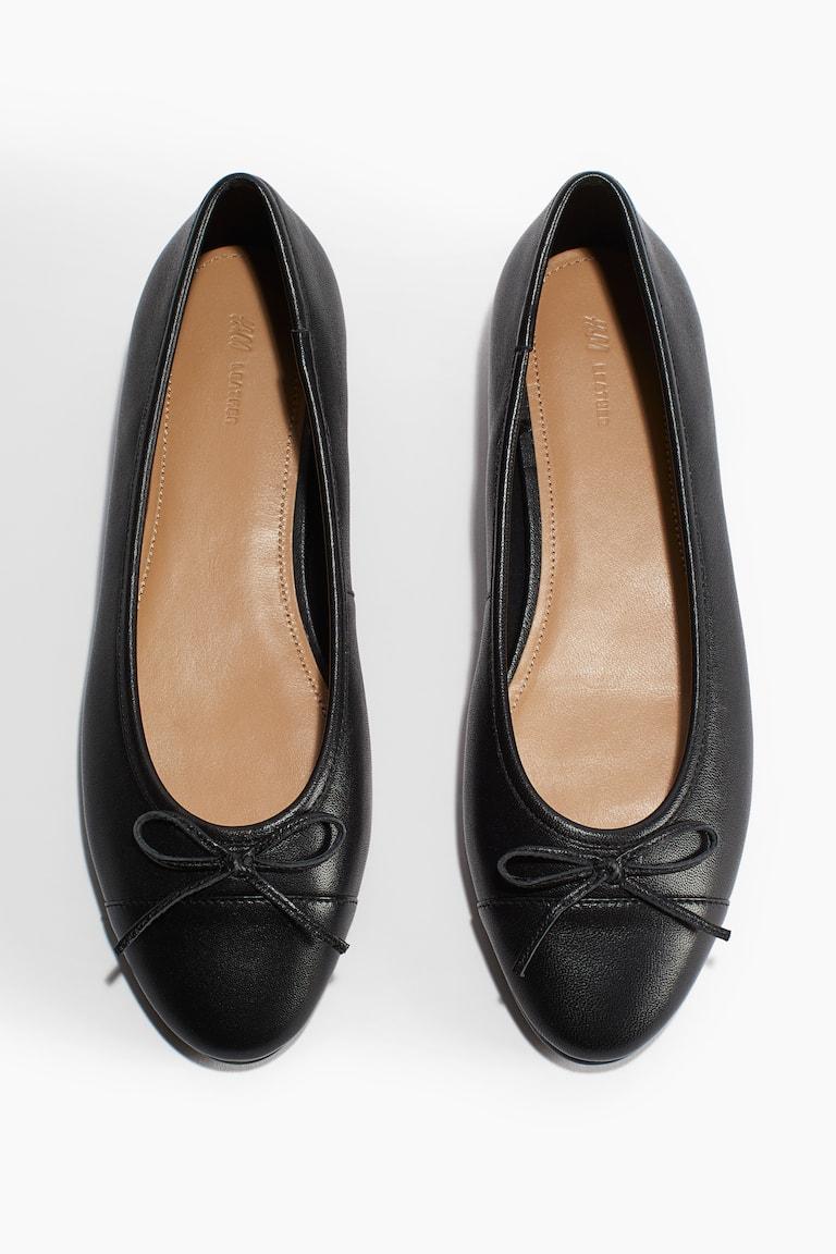 H&M Leather Ballet Pumps