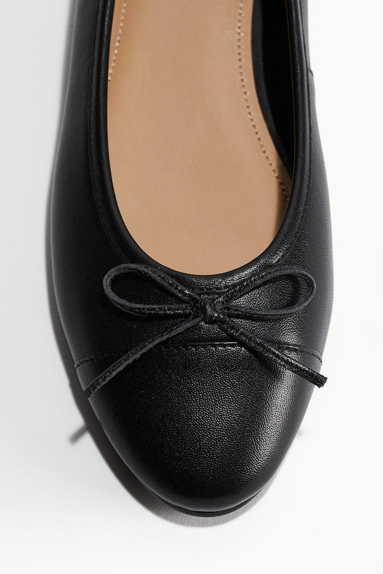 H&M Leather Ballet Pumps
