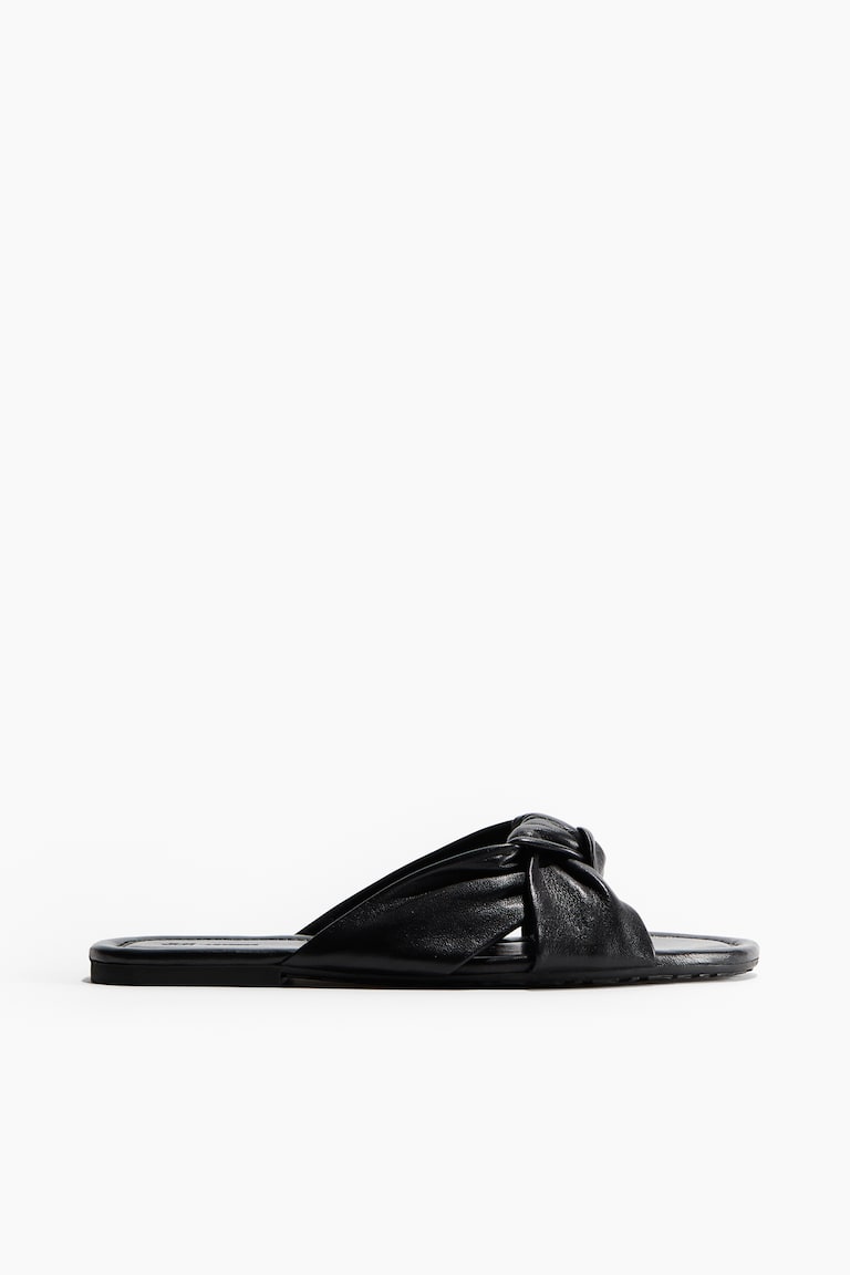 H&M Ledersandalen Mit Knotendetail