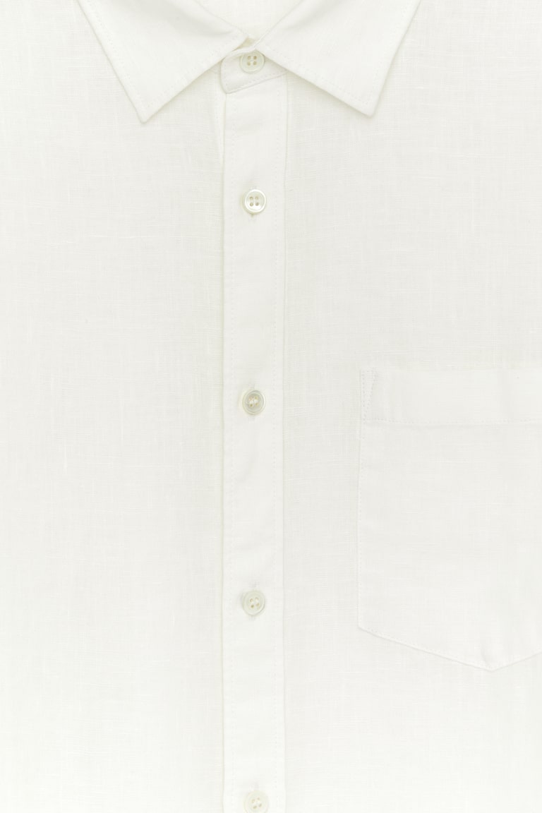 H&M Leinenhemd Mit Normaler Passform