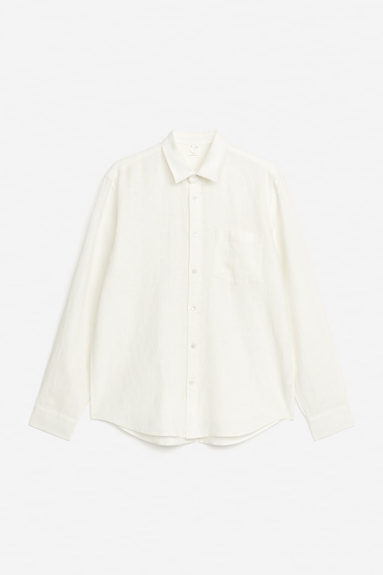 H&M Leinenhemd mit normaler Passform
