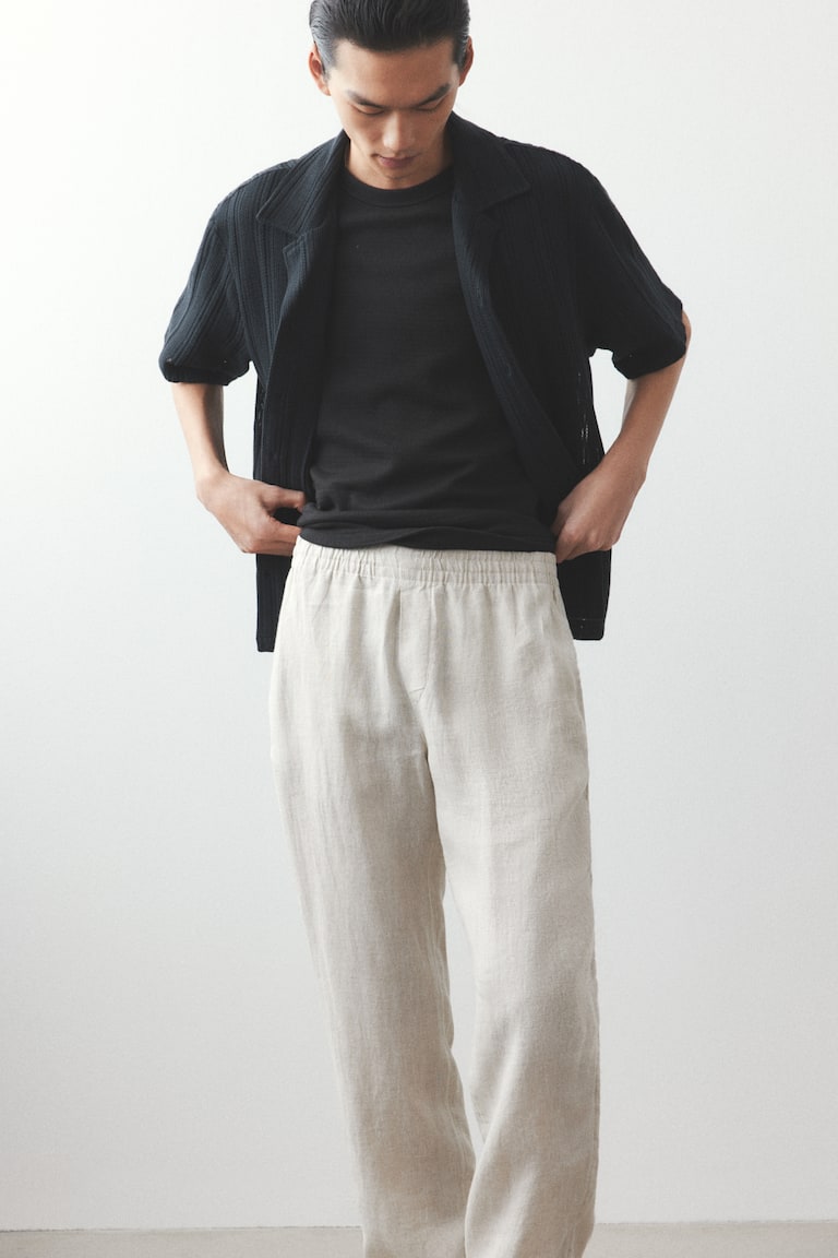 H&M Leinenhose In Regular Fit