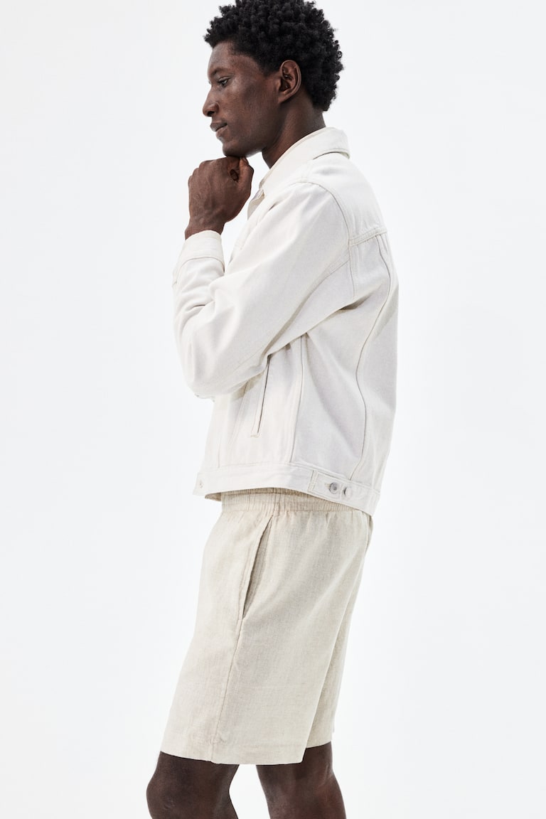 H&M Leinenshorts In Regular Fit
