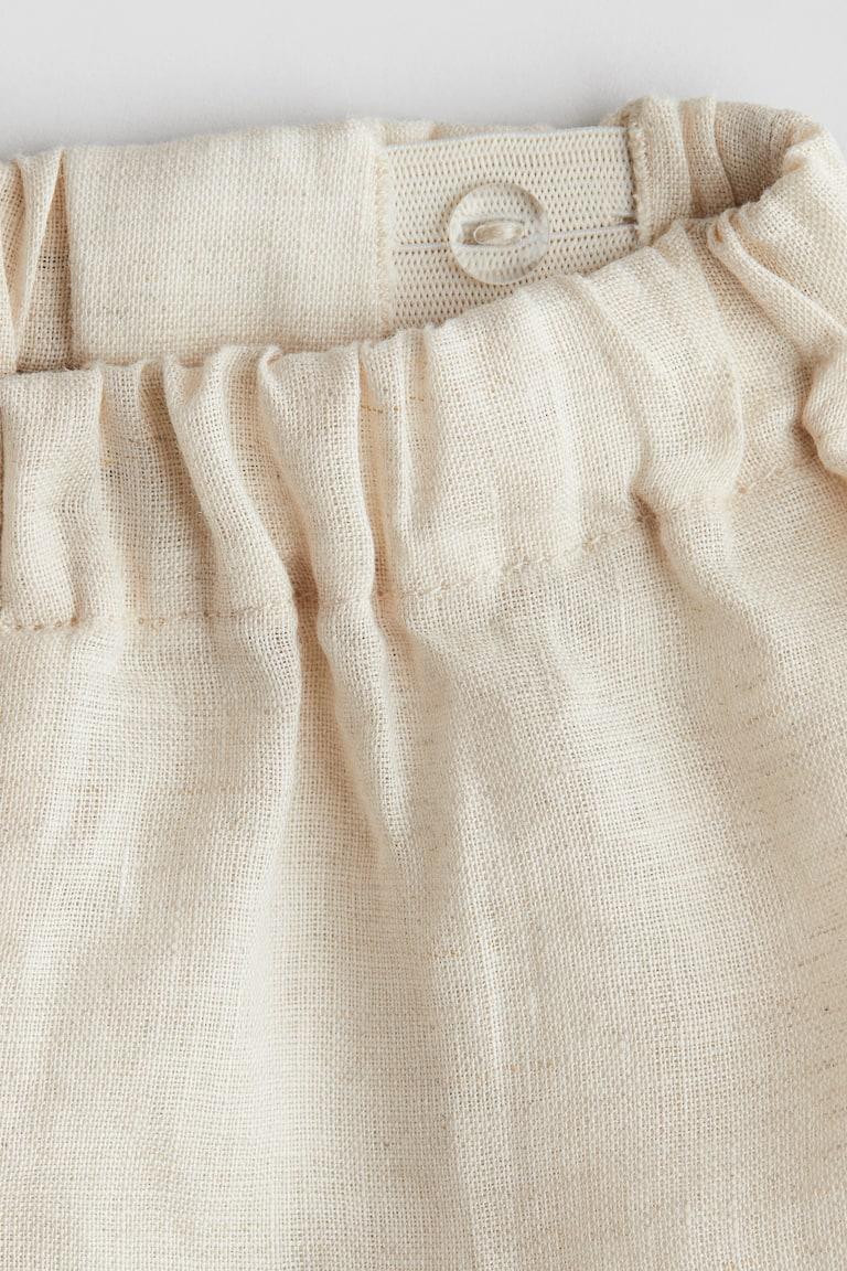 H&M Leinenshorts Mit Volants