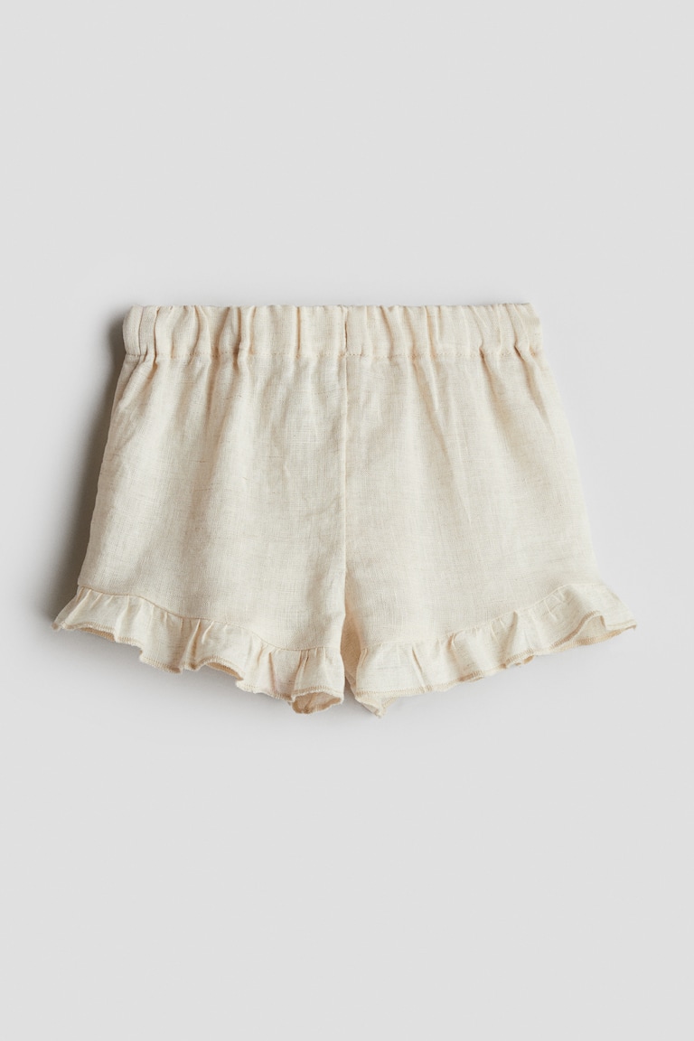 H&M Leinenshorts mit Volants