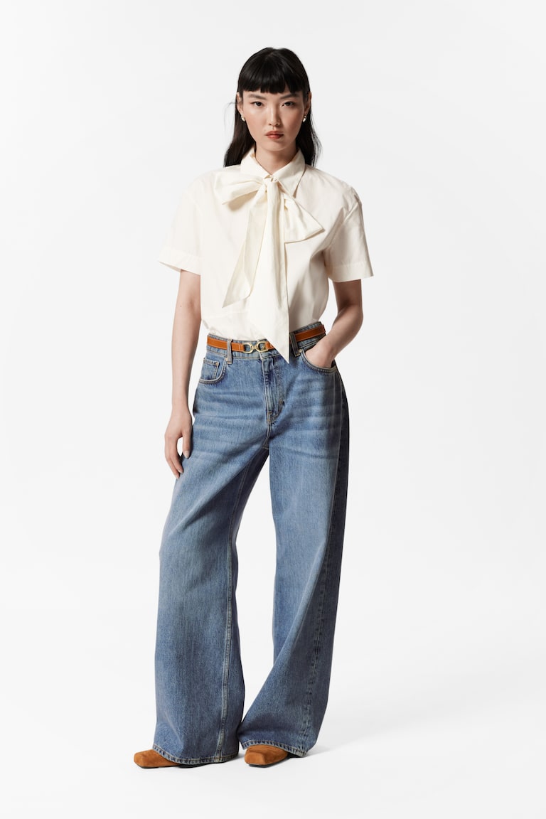 H&M Locker geschnittene Jeans mit weitem Bein