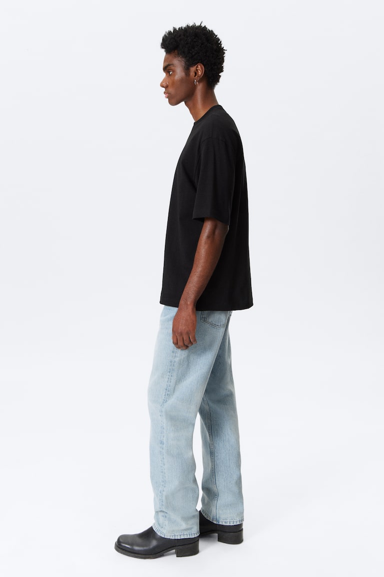 H&M Locker Geschnittenes T-Shirt Aus Baumwolle