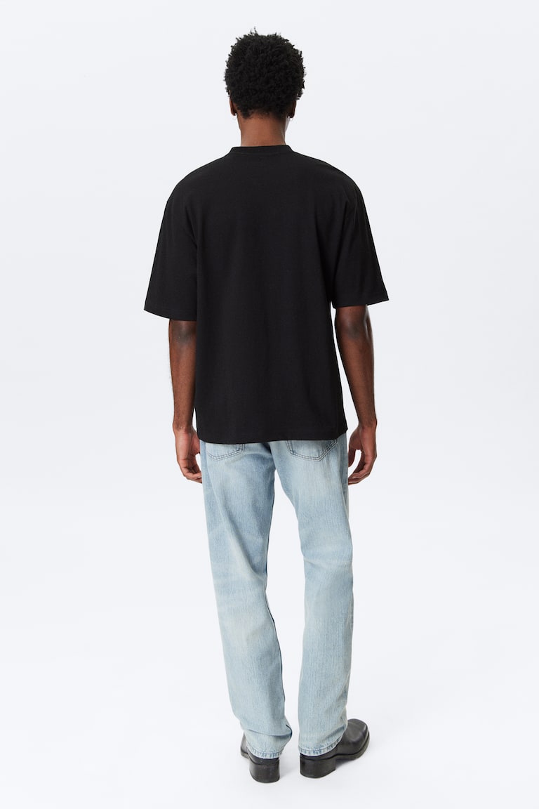 H&M Locker Geschnittenes T-Shirt Aus Baumwolle