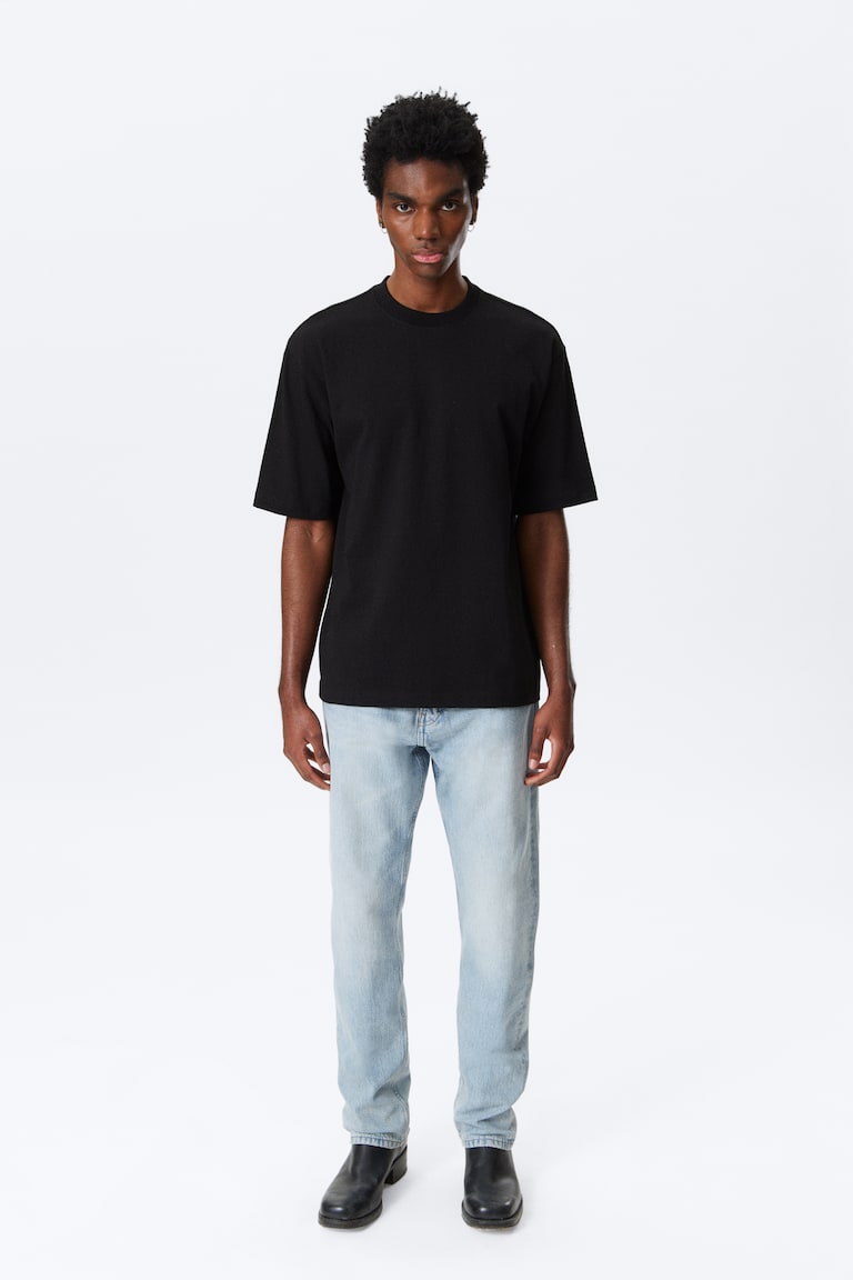 H&M Locker Geschnittenes T-Shirt Aus Baumwolle