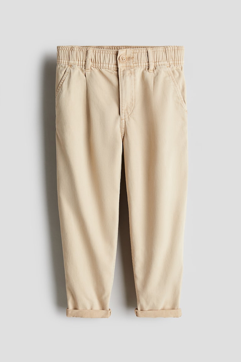 H&M Loose-fit Tapered Twill Chinos
