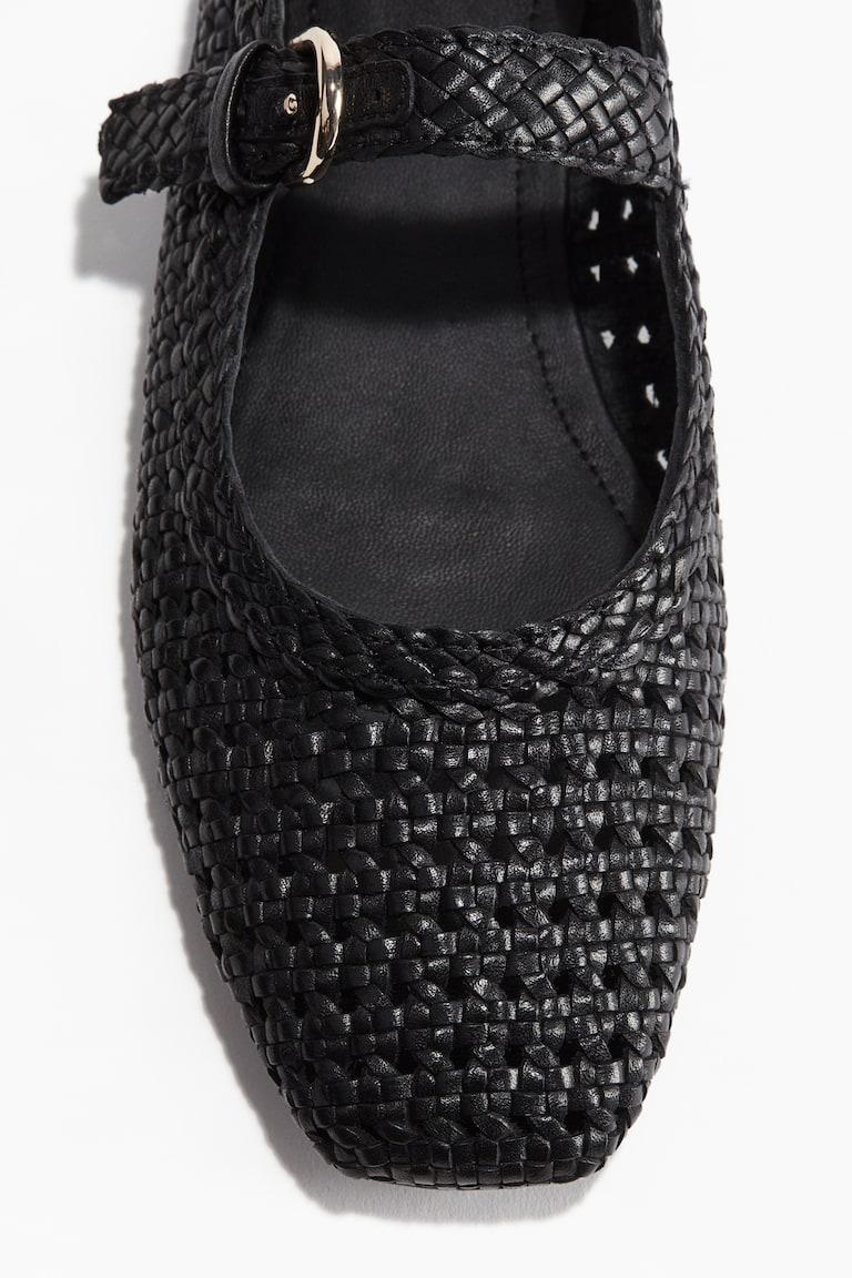 H&M Mary-Jane-Ballerinas Aus Leder