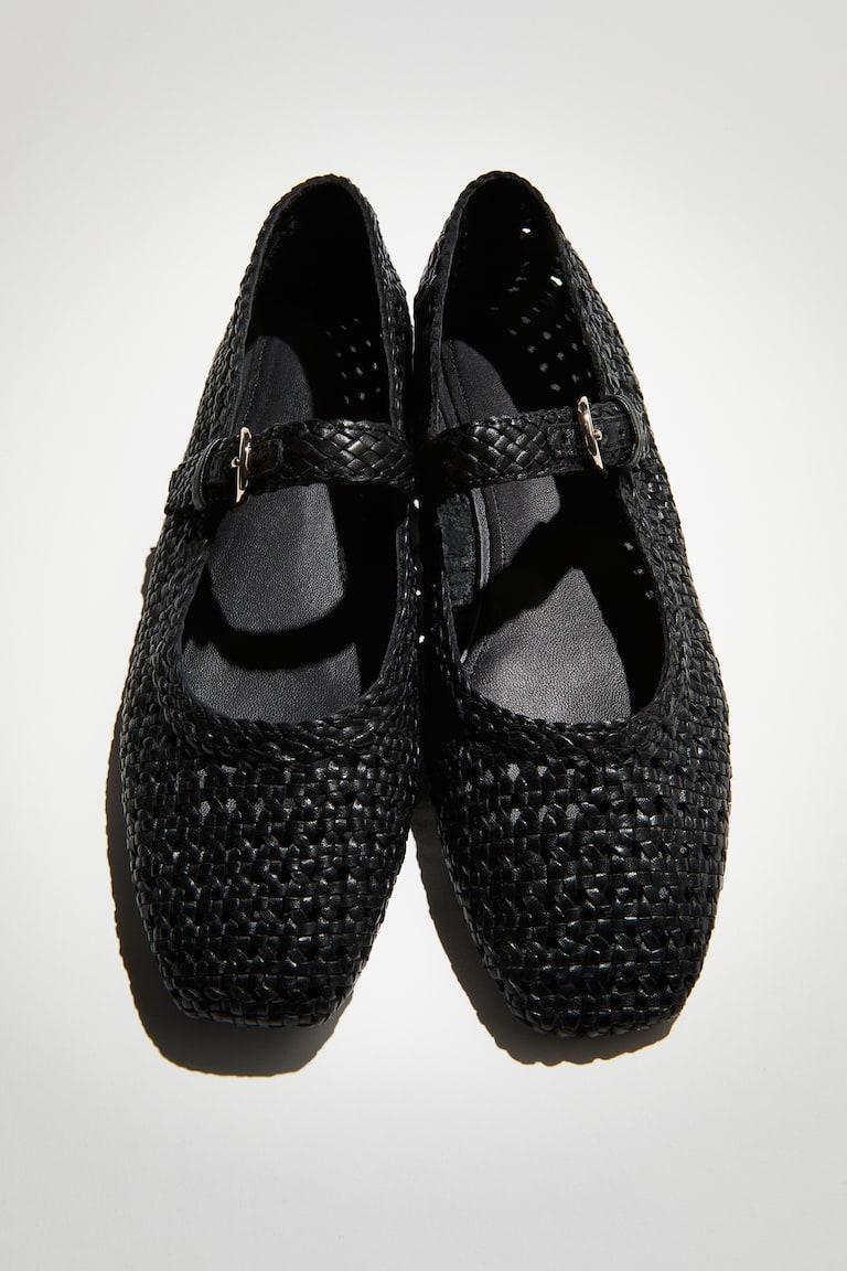H&M Mary-Jane-Ballerinas aus Leder