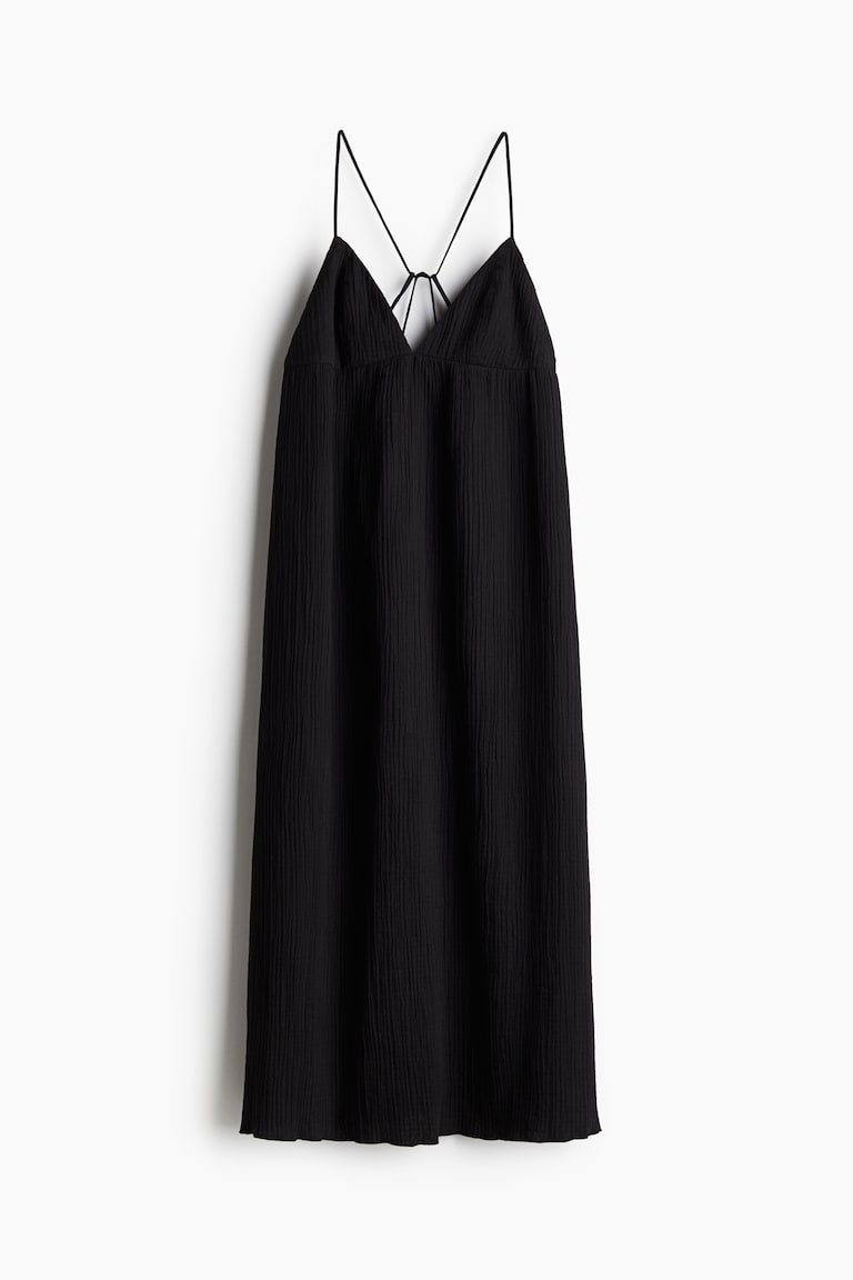H&M Maxikleid Mit Bindebändern