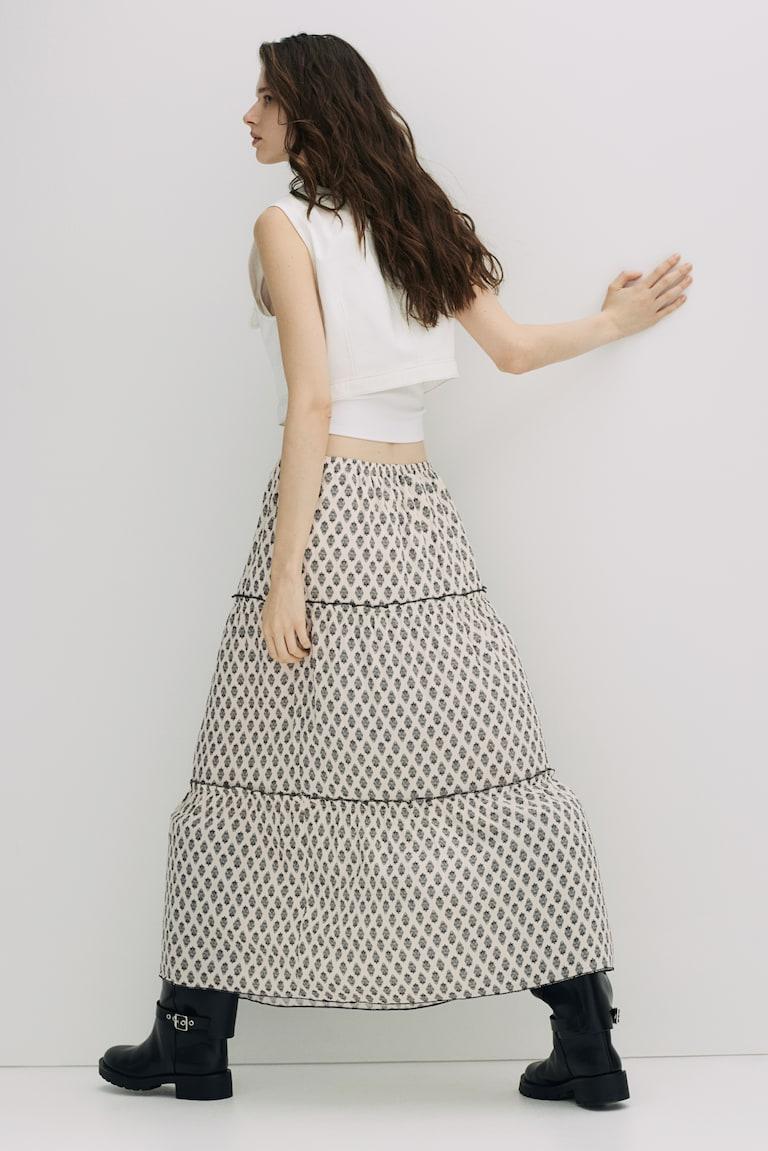 H&M Maxirock Aus Crinklestoff