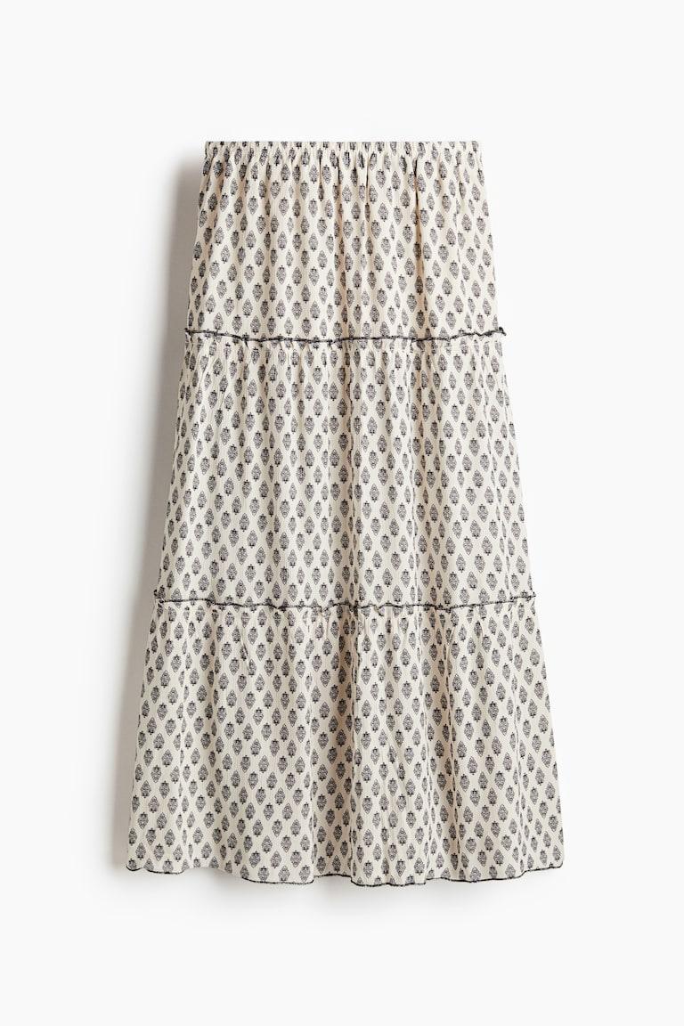 H&M Maxirock Aus Crinklestoff