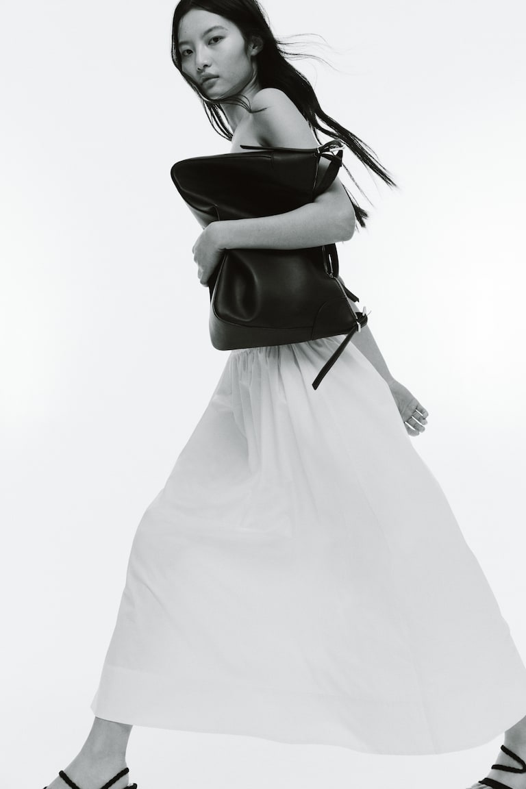 H&M Midirock aus Baumwolle