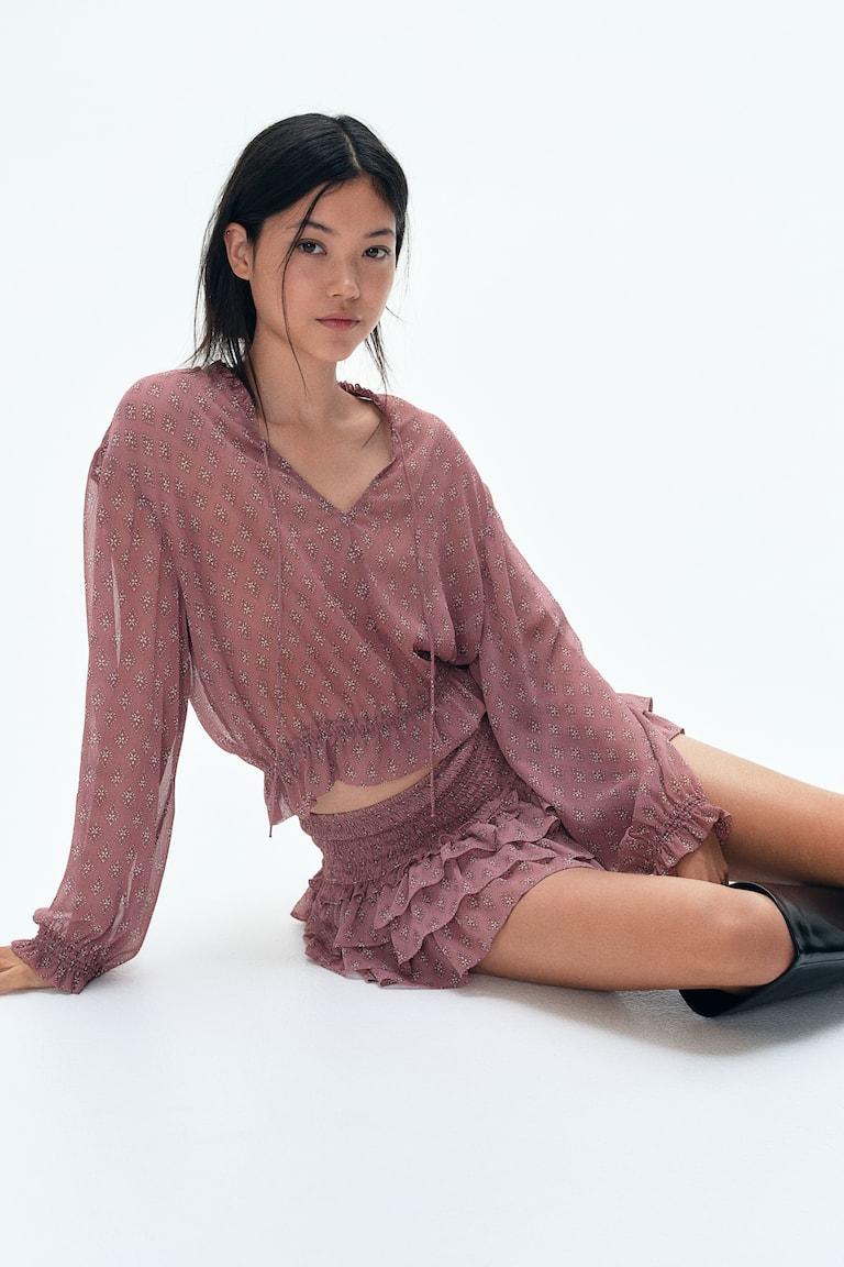 H&M Minirock Mit Stufen