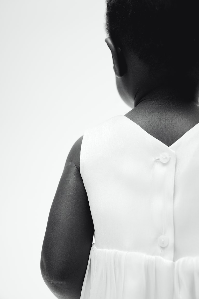 H&M Organza-Kleid Mit Schleifendetail