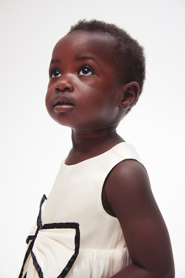 H&M Organza-Kleid Mit Schleifendetail