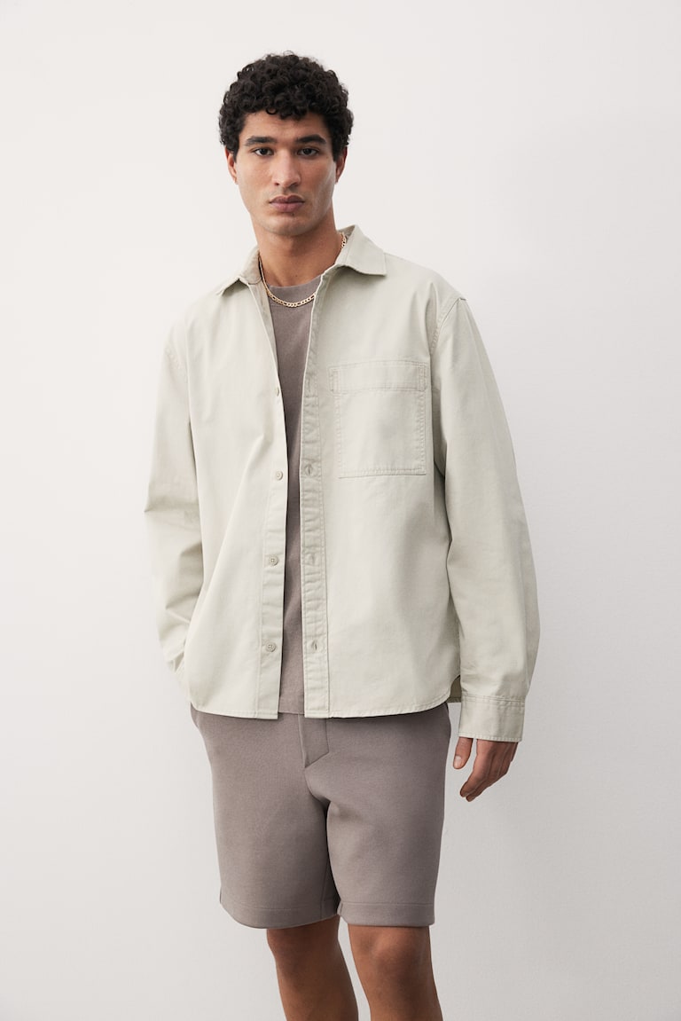 H&M Overshirt aus Twill in Regular Fit
