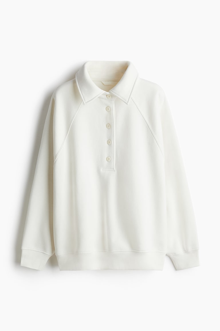 H&M Oversized Polo-Sweatshirt