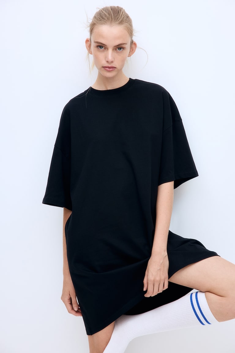 H&M Oversized T-Shirt-Kleid