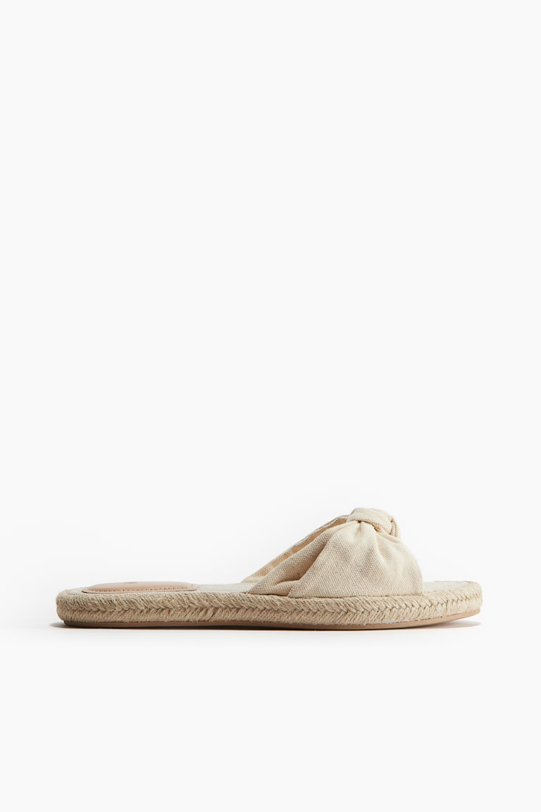 H&M Pantoletten-Espadrilles Mit Twistdetail