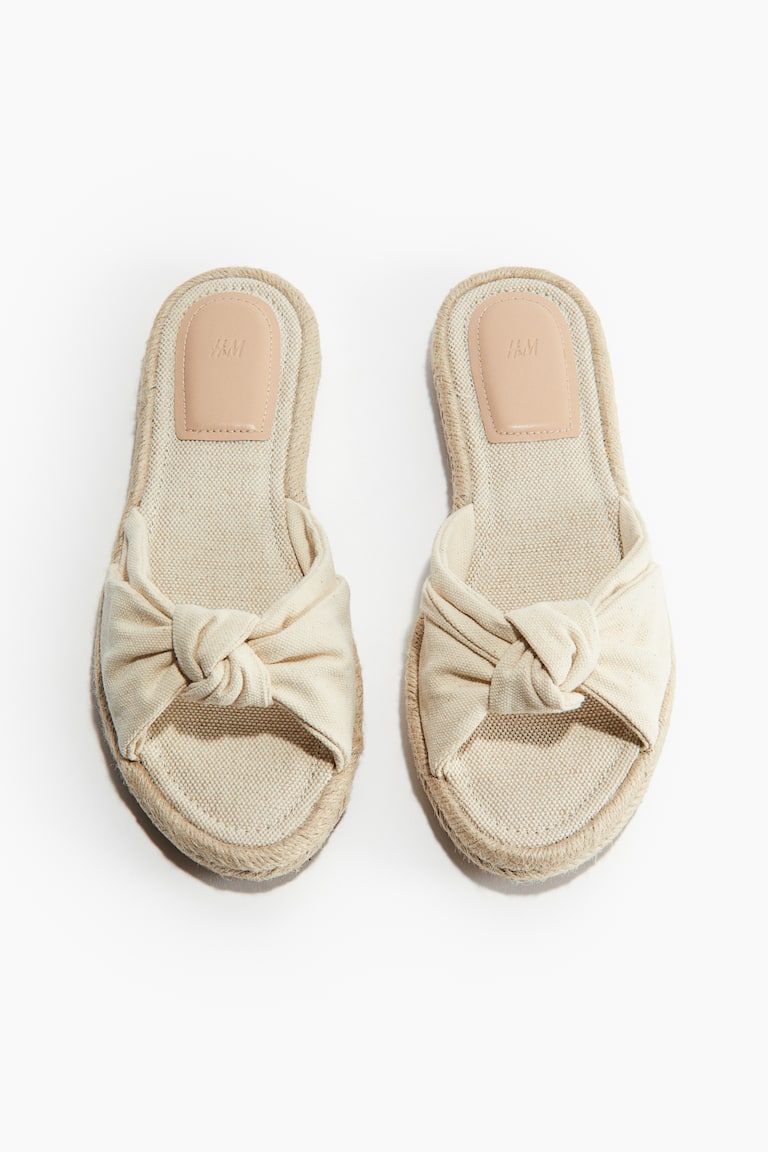H&M Pantoletten-Espadrilles Mit Twistdetail