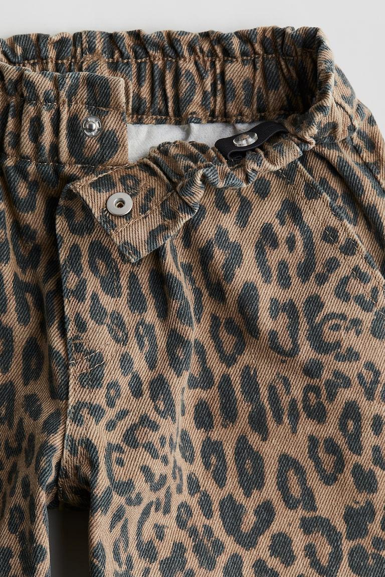 H&M Patterned Wide Leg Jeans