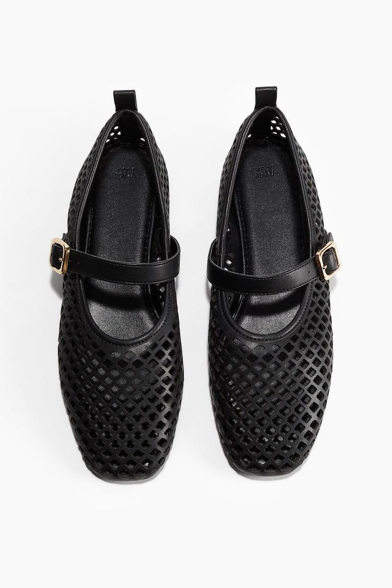 H&M Perforierte Ballerinas Im Mary-Jane-Stil