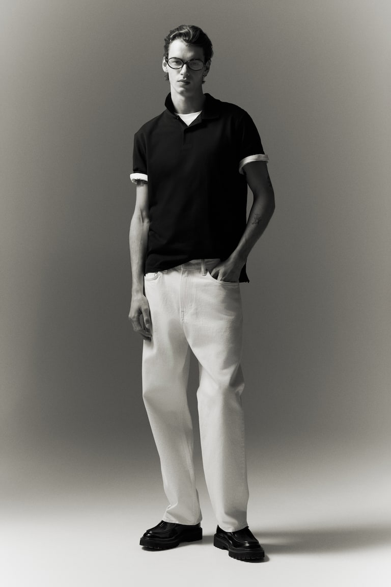 H&M Pikeeshirt In Regular Fit